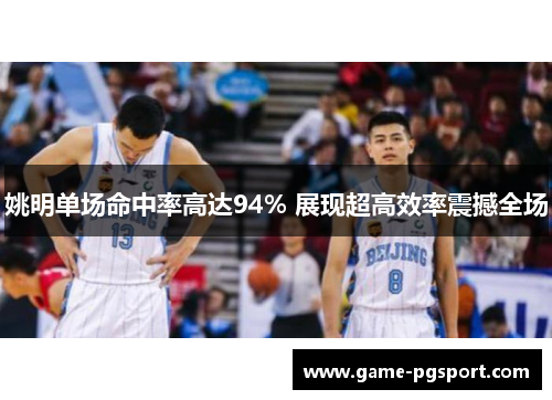 姚明单场命中率高达94% 展现超高效率震撼全场