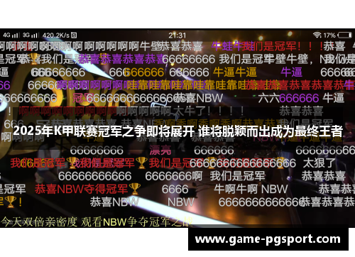 2025年K甲联赛冠军之争即将展开 谁将脱颖而出成为最终王者