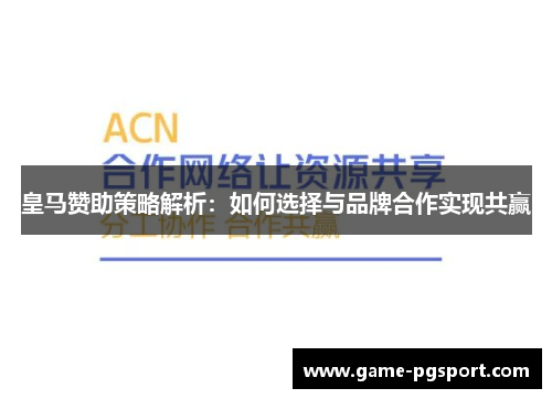 皇马赞助策略解析：如何选择与品牌合作实现共赢